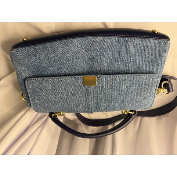On 34th Kristt Small Denim Top Handle Crossbody, Exclusively at Macy’s - Picture 3 of 5